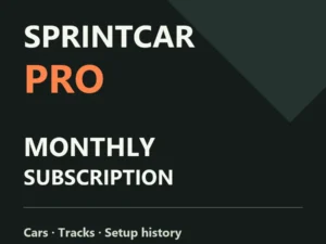 SprintCar Pro monthly subscription — cars, tracks and setup history